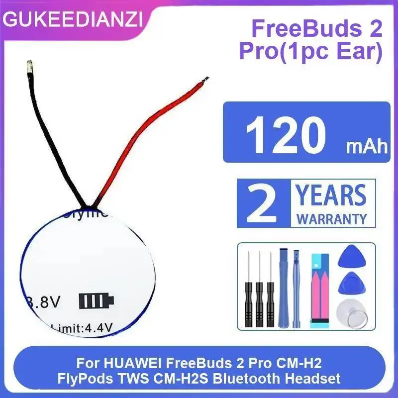 

Earphone Battery 120mAh For Huawei Freebuds 2 Pro CM-H2 Flypods CM-H2S Bluetooth Headset Pro 1pc Earphone Battery