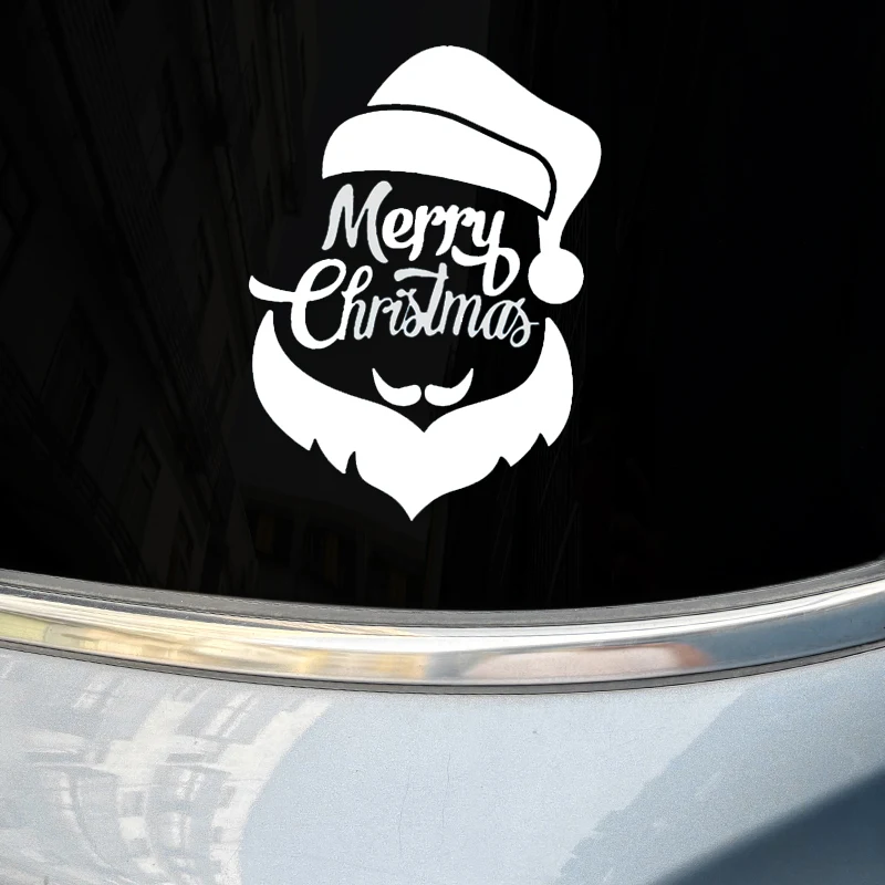 

Санта-Клаус с Рождеством, наклейки на мотоцикл, виниловые наклейки «сделай сам», водостойкий топливный бак для мотоцикла, декор для лобового стекла автомобиля