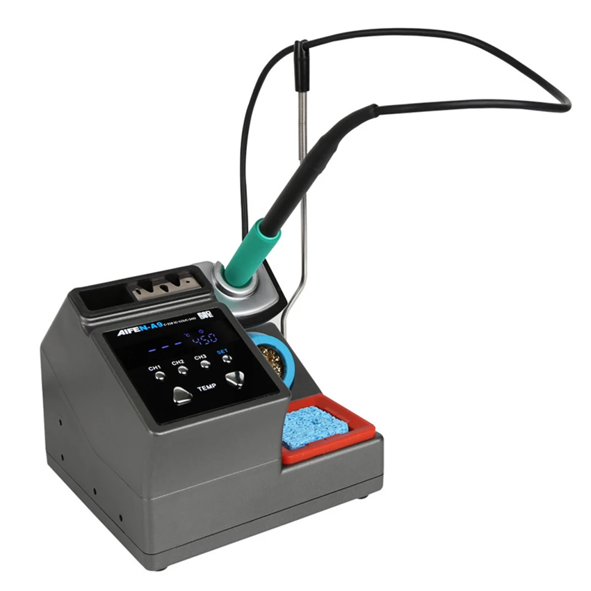 Wholesale A9 Mobile Phone Repair Tools Lead-free Electronic Welding Machine 2 in 1 Soldering Iron Station