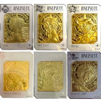 애니메이션 원피스 SAG 시리즈 컬렉션 카드, 니코 로빈 스털링 실버 금도금, 3 차원 아바타 보드 게임 카드