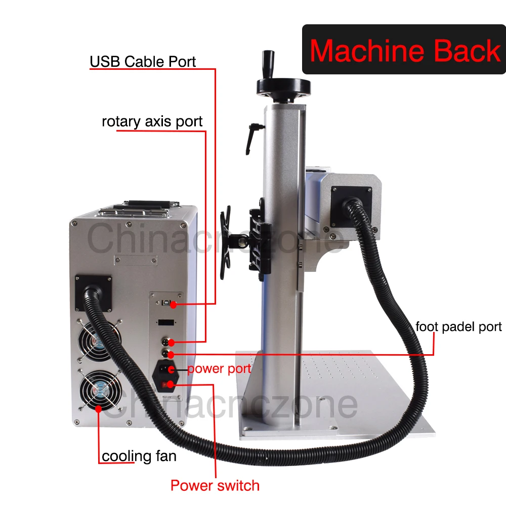 JPT 50W macchina per marcatura Laser a fibra 50W Raycus QB per marcatura di gioielli con Logo in metallo EU stock EU RU porta a porta US Stock