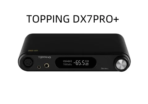 

TOPPING DX7PRO+ HIFI Balanced Decoder Bluetooth 5.1 Headphone Amplifier 4.4mm AMP Preamplifier Support LDAC APTX HD AAC