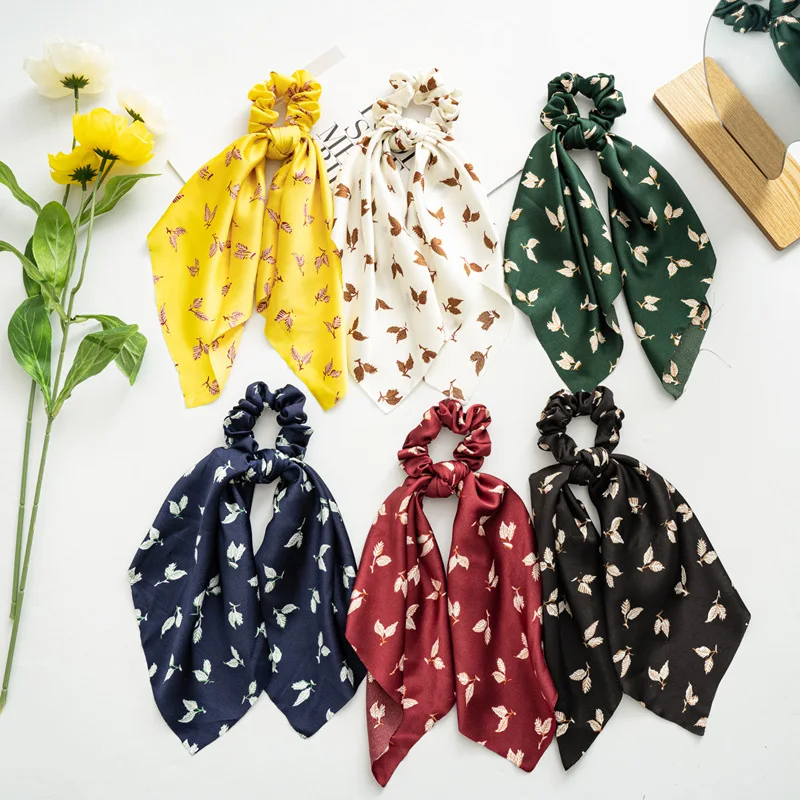 

European and American Satin Hair Band New Style Knot Elegant Hair Band Large Intestine Ring Female Hair Rope Headwear