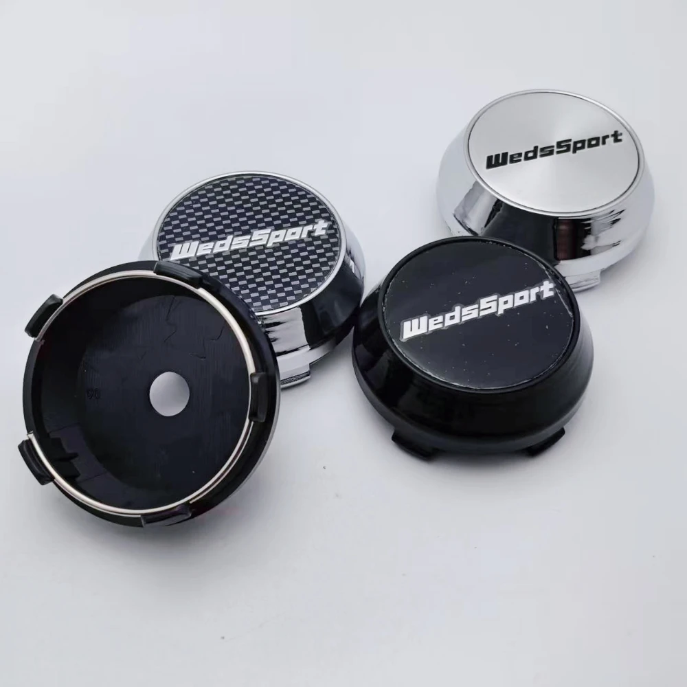 

4pcs Weds Sport Logo Emblem Car Wheel Center Caps High Cap 60mm 64mm 65mm 68mm 69mm Wheels Hub Rim Hubcaps Cover Car Accessories