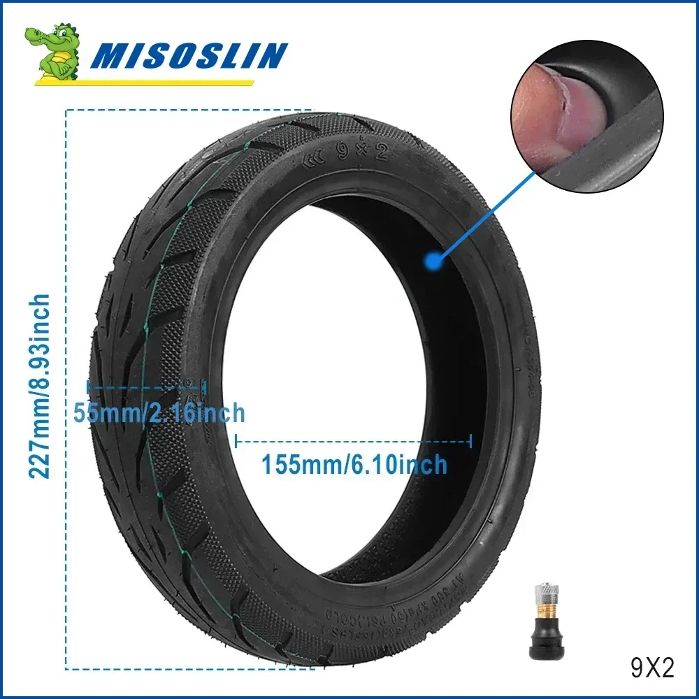 9x2 Self-healing Tubeless Tyre For Xiaomi M365/Pro/1S Mi3 Electric Scooter Vacuum Tire Anti Puncture Rubber 9 Inch Tire With Gel