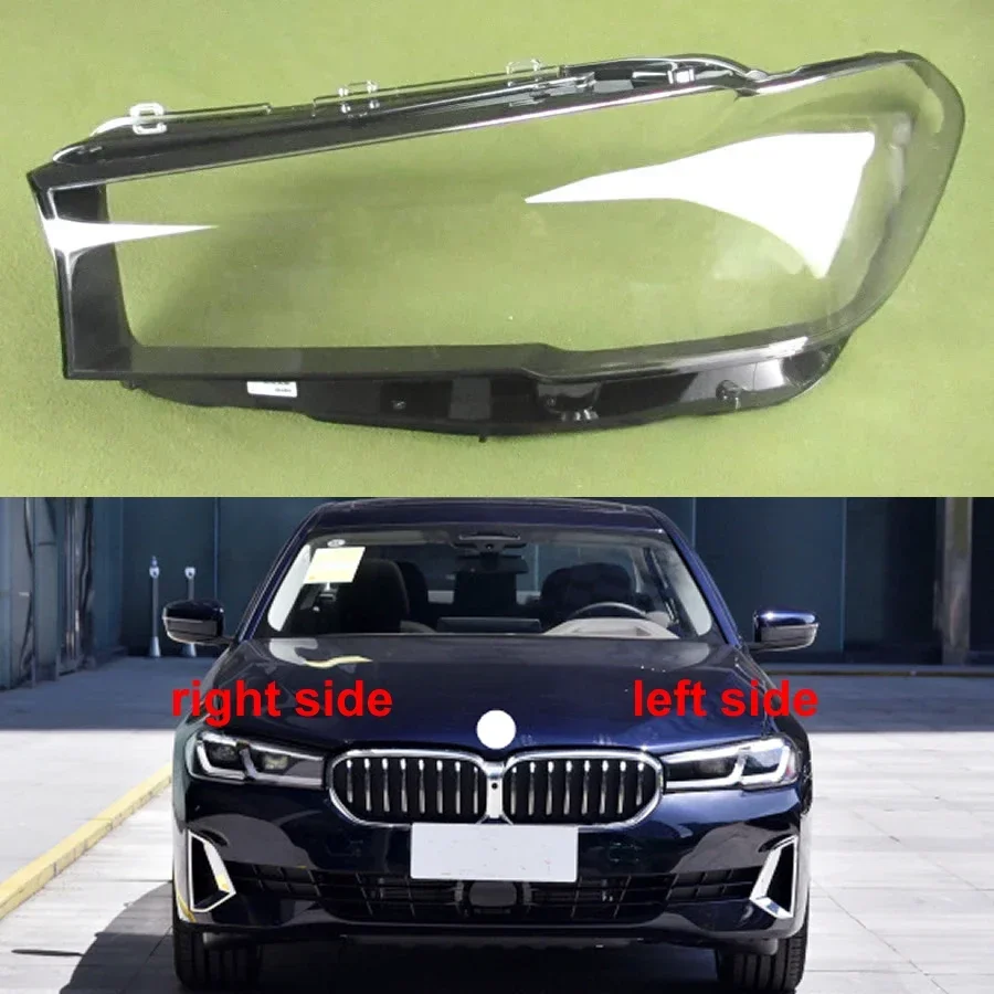 

For 2020 2021 2022 BMW 5 Series G30 G38 Front Headlights Shell Transparent Cover Headlamp Plexiglass Replace Original Lampshade