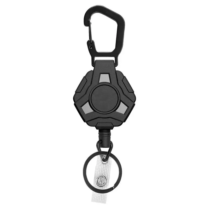 

Retractable Keychain Lanyard Heavy Duty Belt Clip Anti Theft Key Chain Straps Hanging Key Ring Telescopic Keychain Carabiner