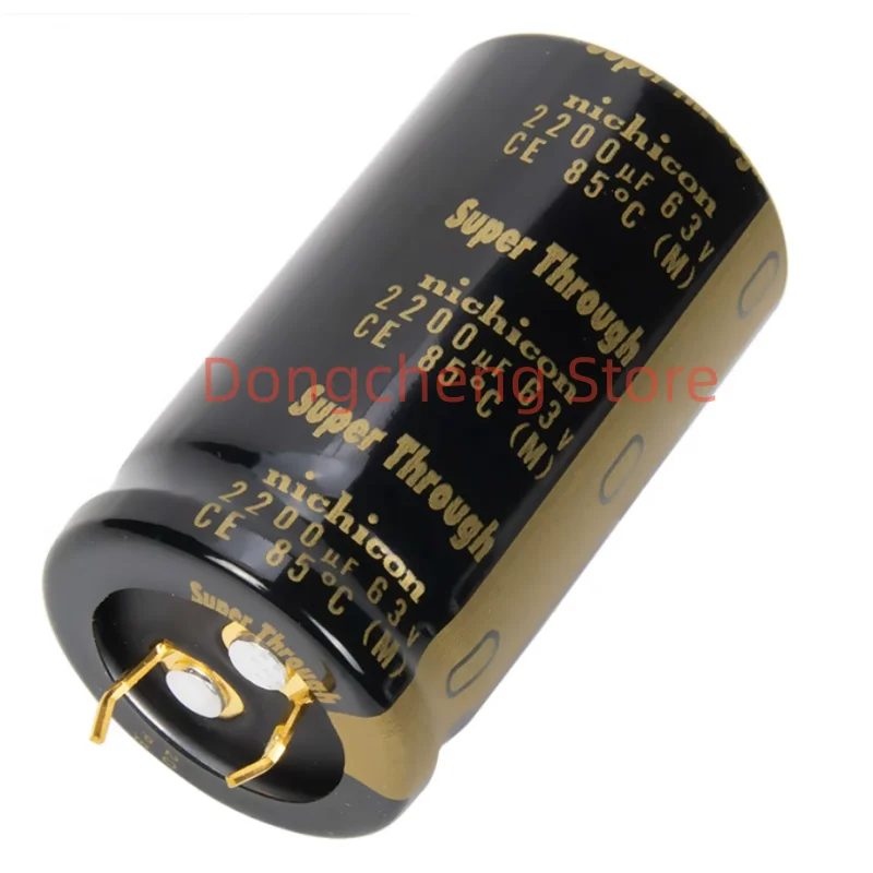 

NICHICON KG Super Through 63V2200UF 25x45mm Type III 2200UF 63V audio amplifier filtering 2200UF/63V Golden feet 2200U Gilt foot