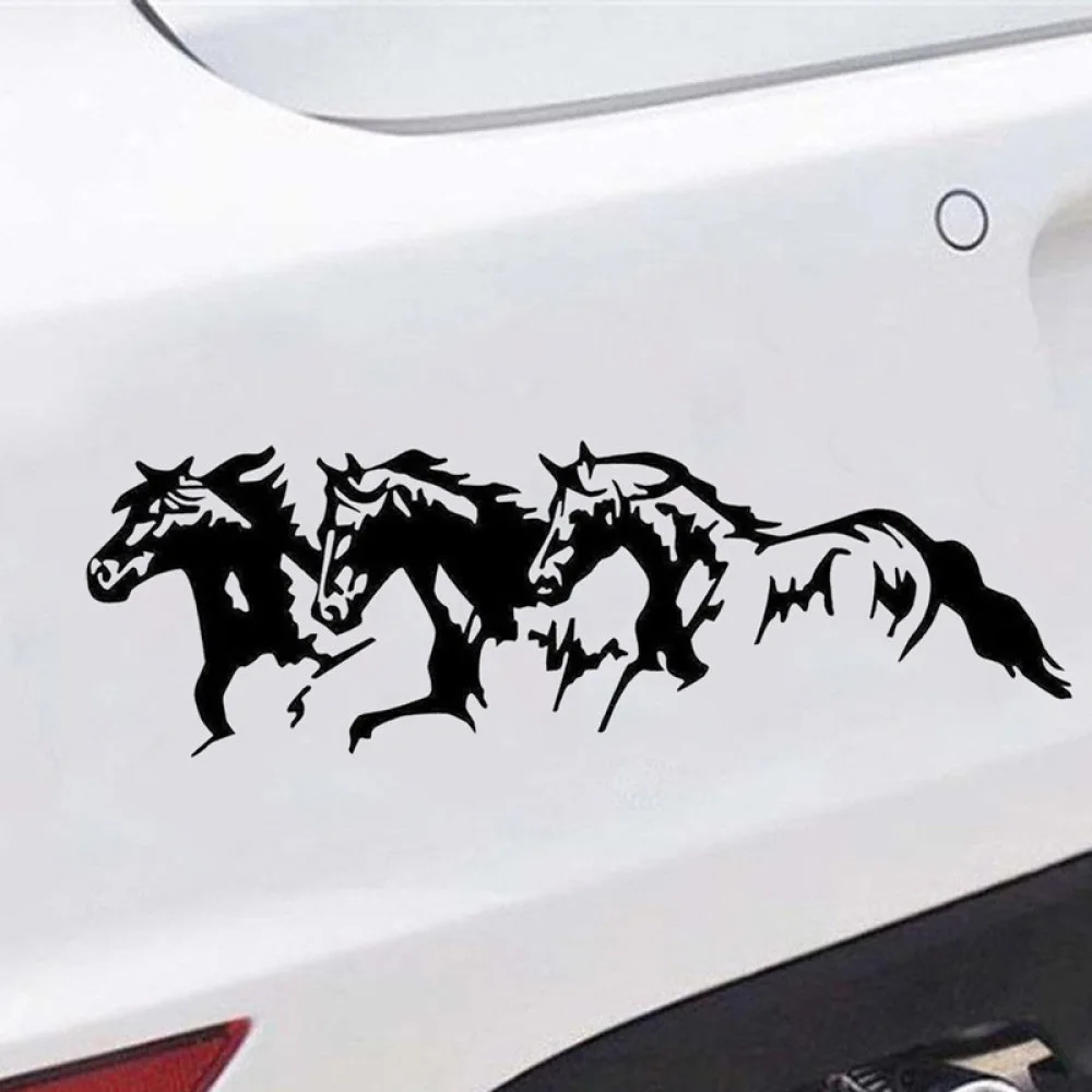 Dynamic Horse Pattern Car Sticker For Miaokas Styling Sport Fan Decal Auto Exterior Accessory Decorative Vinyl Art
