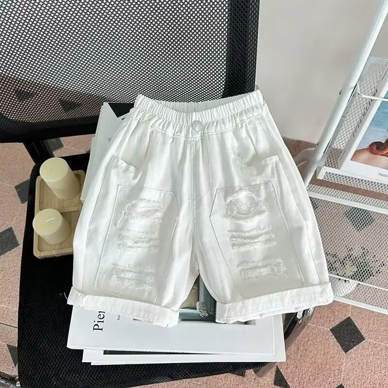 Boys Jeans Shorts Pants New Children's Clothing Baby Pants Summer Children's Shorts 2 3 4 5 6 7 Year