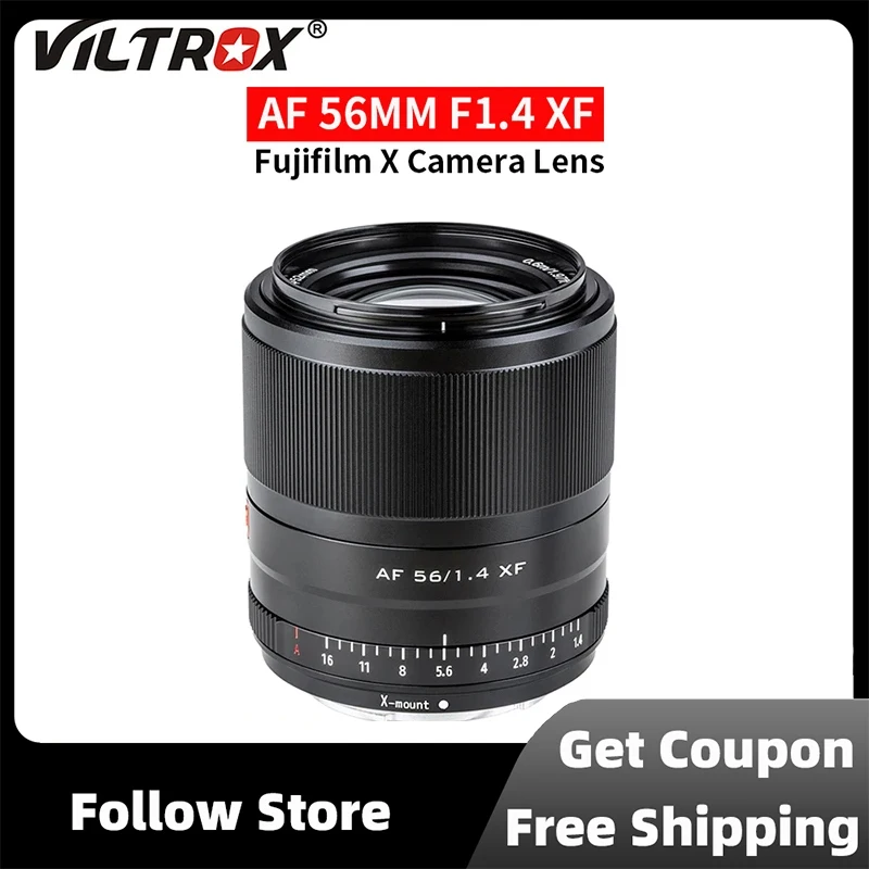 Viltrox 56mm F1.4 Portrait Large Aperture Auto Focus Telephoto Lens for Fujifilm Fuji X Mount Camera Lens