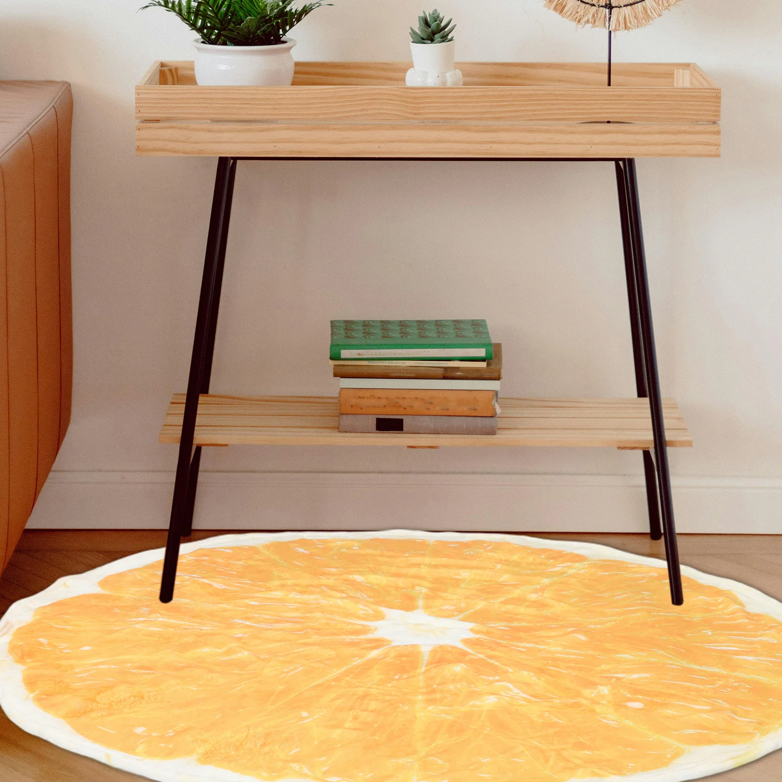 لينة المرجان الصوف البرتقال رمي بطانية 120 سنتيمتر الفاكهة طباعة بطانية مستديرة الأريكة أريكة تتحول لسرير نزهة البساط نابضة بالحياة الدافئة دافئ في الهواء الطلق