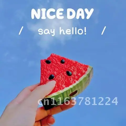 

For iPhone AirPods Pro 3D Cute Summer Fruit Watermelon Earpods Case for Airpods 2 Wireless Earphone Cover Key Ring Charging Box