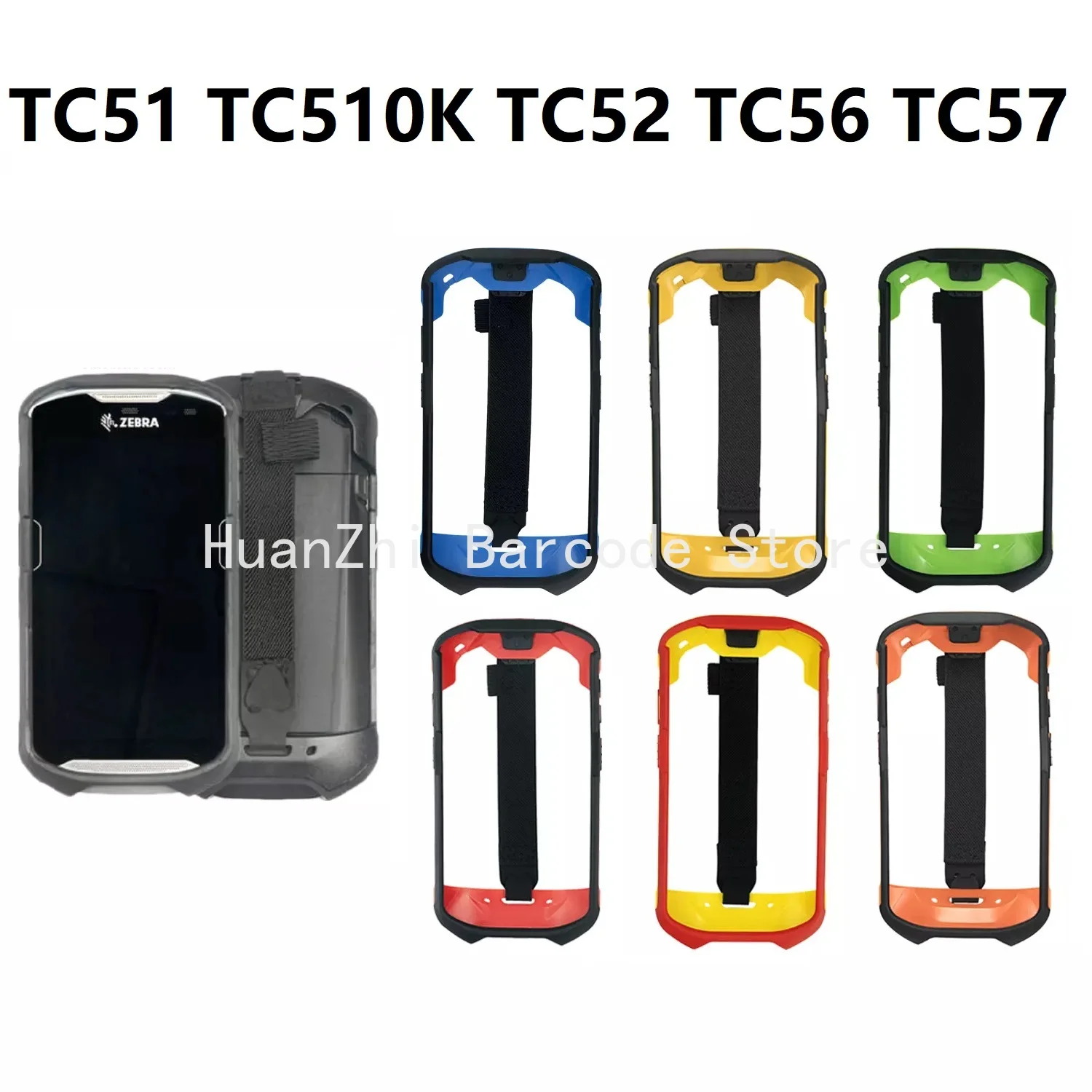 Rugged Boot Protect Cover Case for Zebra TC51 TC52 TC56 TC57 TC510K Handheld Barcode Mobile Computer Protective Case