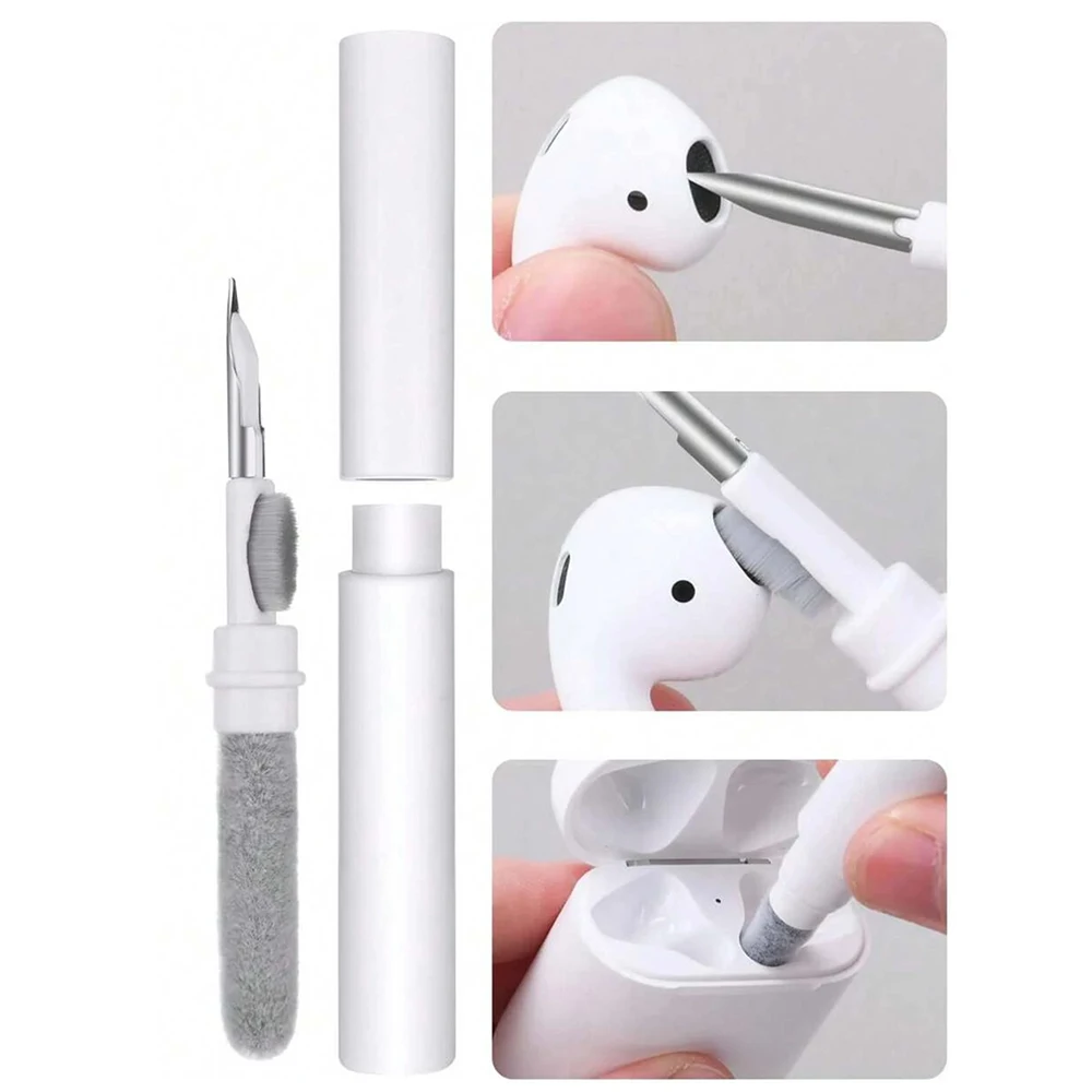 Penna per la pulizia degli auricolari Spazzola per la pulizia Airpods Pro Strumento per la pulizia della fotocamera portatile per auricolari wireless Bluetooth