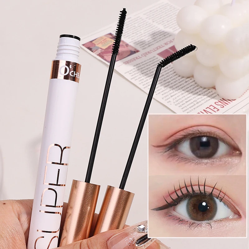 Ultra-Fine Small Brush Head Mascara Curling Thick Lengthening Eyelash Mascara Waterproof Non-smudging Eye Makeup Beauty Cosmetic