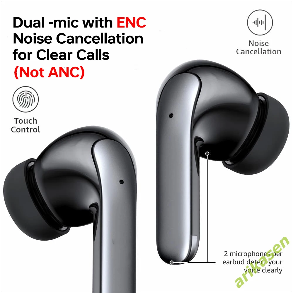 Bluetooth Earphones 2024 Wireless Earbuds Noise Reduction Headphones HiFi Stereo Sports Earbuds With Mic for for Lenovo Xiaomi