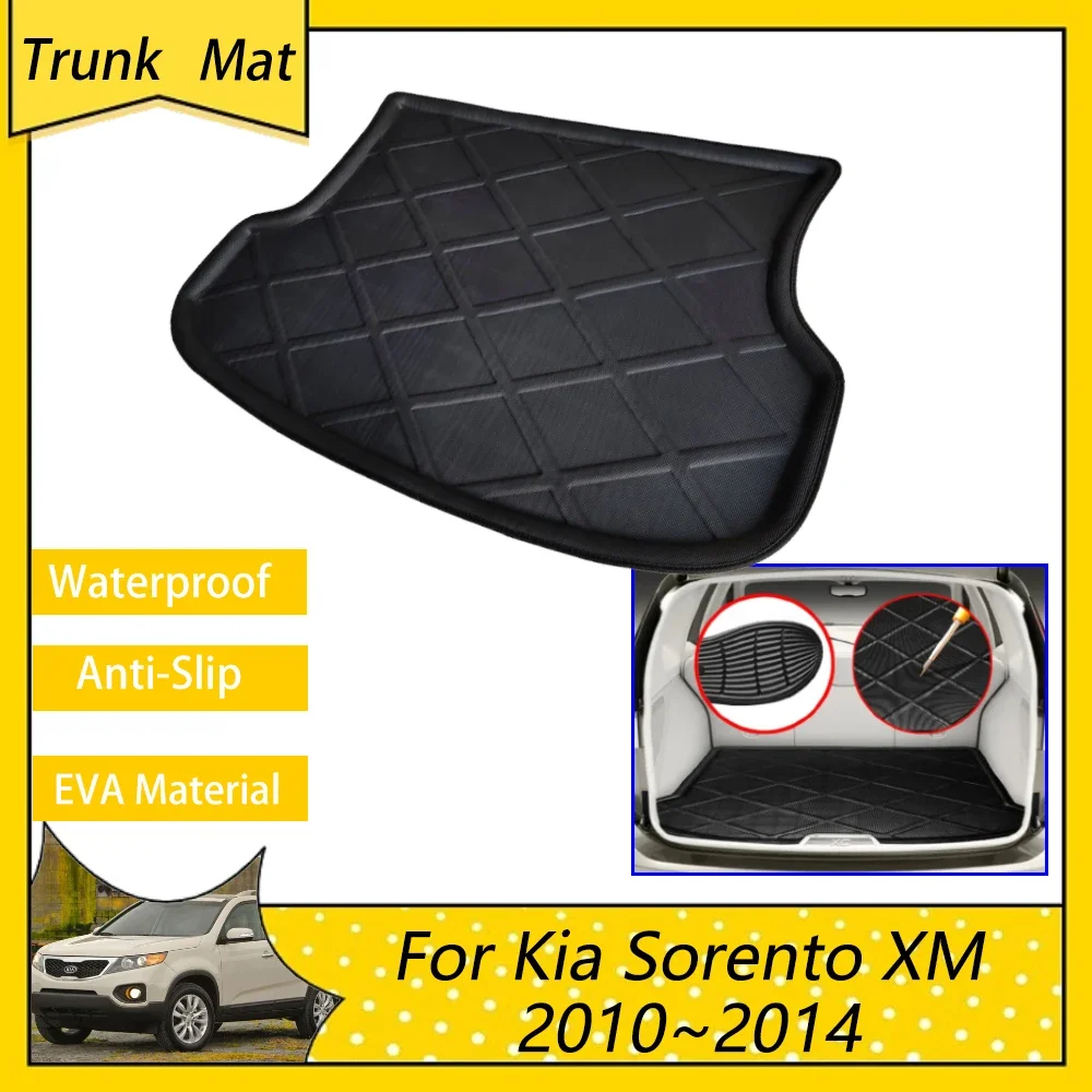 

Car Trunk Mat For Kia Sorento MK2 XM LX 2010 2011 2012 2013 2014 Waterproof Tray Liner Cargo Boot Floor Carpet Auto Accessories