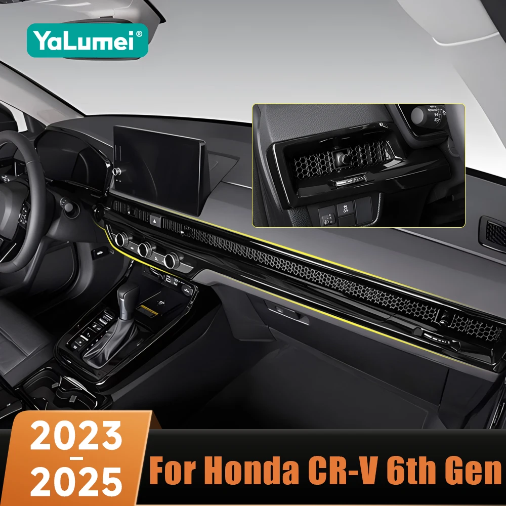 

Центральная панель управления автомобиля, накладка на вентиляционное отверстие для кондиционера, наклейка для Honda CR-V CRV 6-го поколения 2023 2024 2025