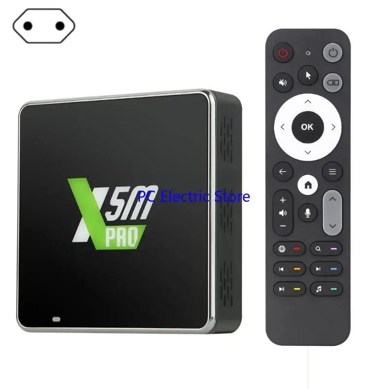 HDTV Box S905X5M 4G 32G 4K Video Decoding 2.4G Wifi 1000M Control Media Player Wireless Streaming Set Top Box F19C