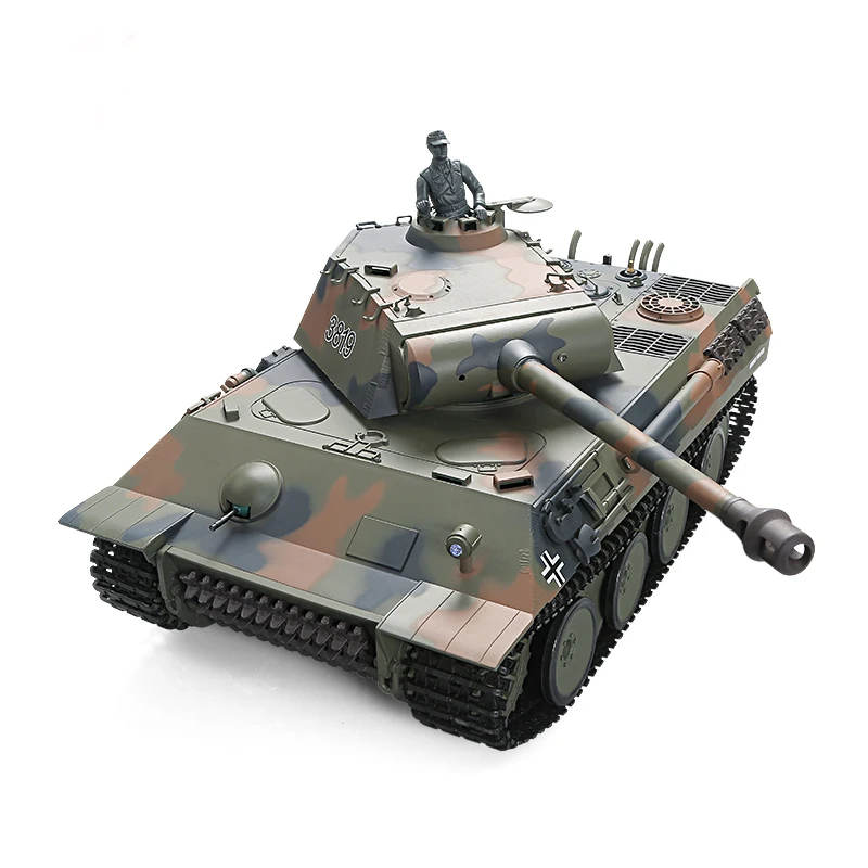 Henglong 1:16 zbiornik RC 3819-1 metalowy zabawka samochód gąsienicowy 2.4Ghz może zostać uruchomiony przeciwko model wojskowy wojny