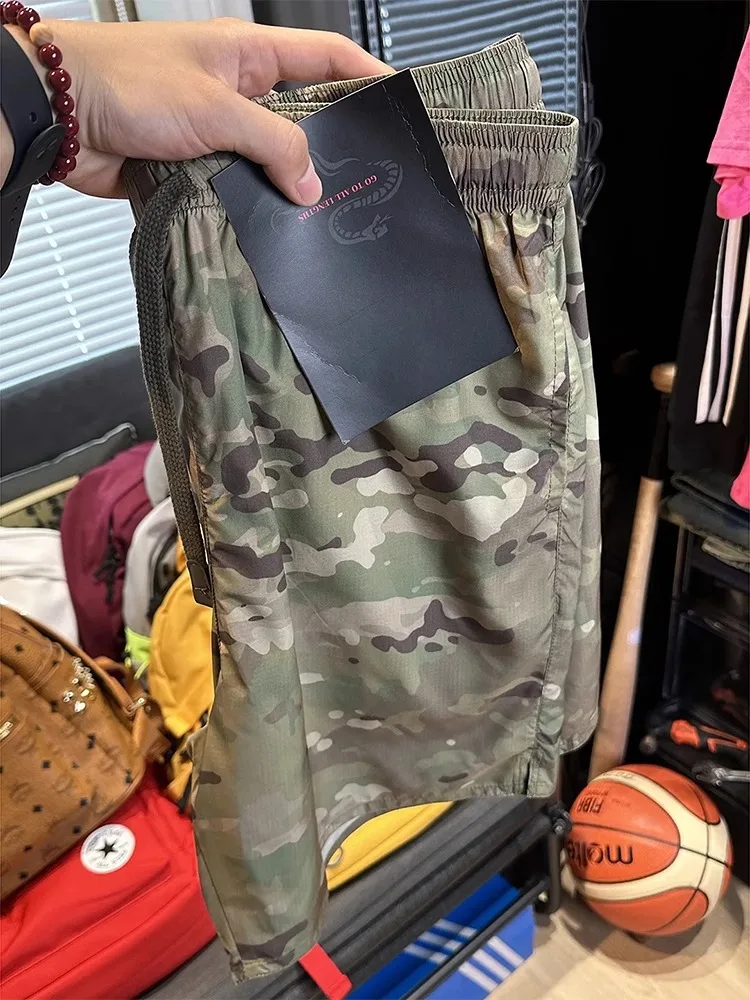 

Lightweight Qui-Dry Outdoor Camouflage Sports orts Men's Summer Loose Casual Four-Five Split Pants Breathable Comfortable