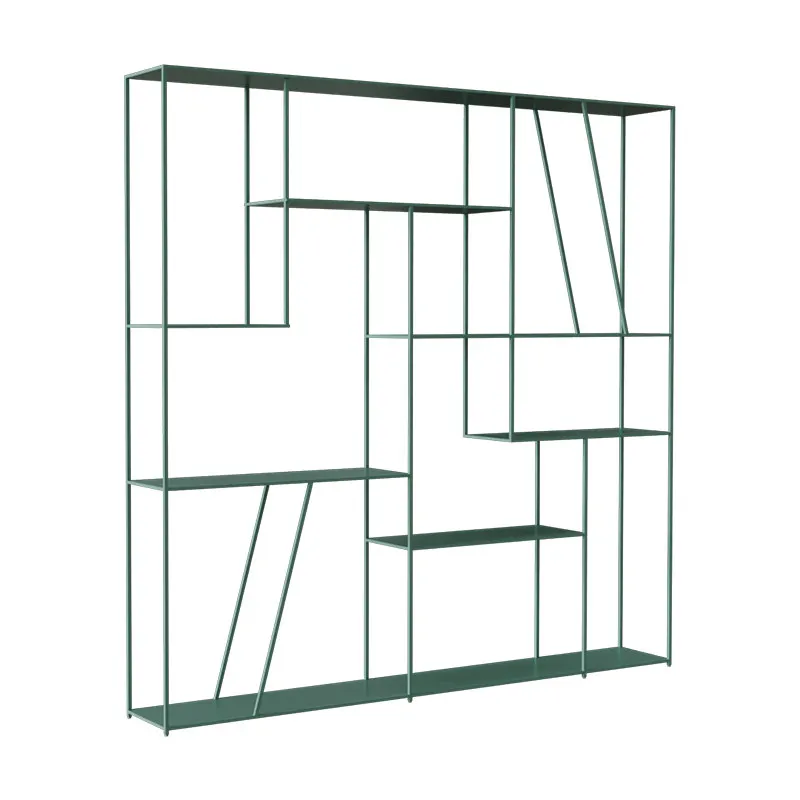 CX wrought iron, floor-to-ceiling shelves, simple and modern multi-layer storage shelves in the living room