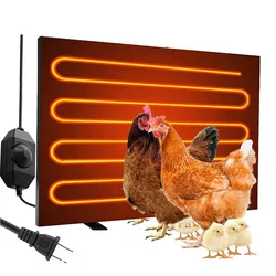 Chicken Coop Heater AdjsutableTemperature 140W 160Watts Radiant Heat Panel Energy Efficient Safe Design Warmer in Winter