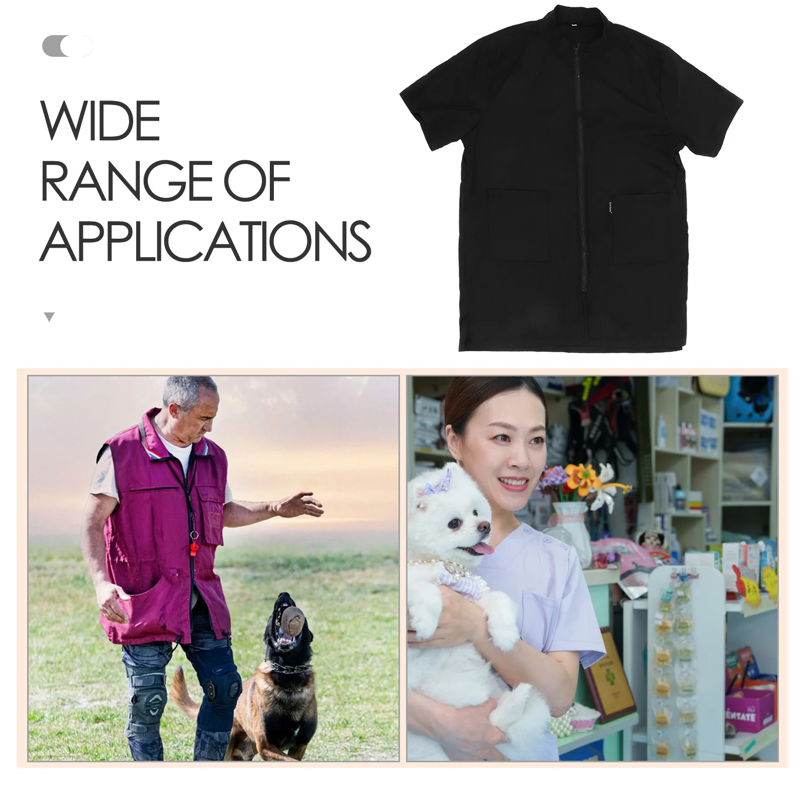 Grembiule impermeabile per toelettatura animali Costume da bagno uniforme professionale per negozio di animali per uso esterno veterinario in salone