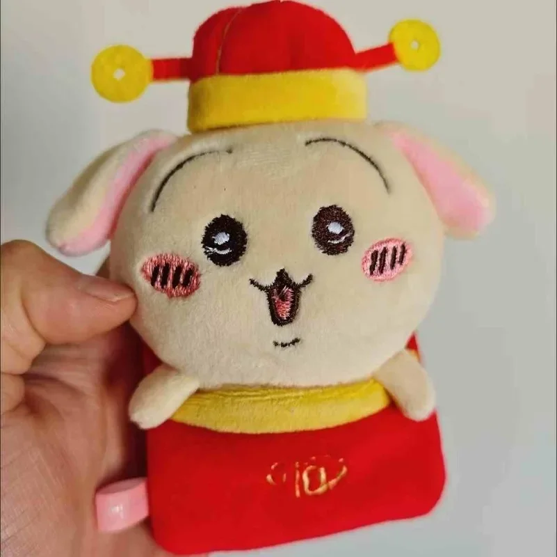 Anime kawaii chiikawa ano novo envelope vermelho usagi boneca de pelúcia pingente bonito dos desenhos animados saco sorte hachiware chaveiro decoração presente