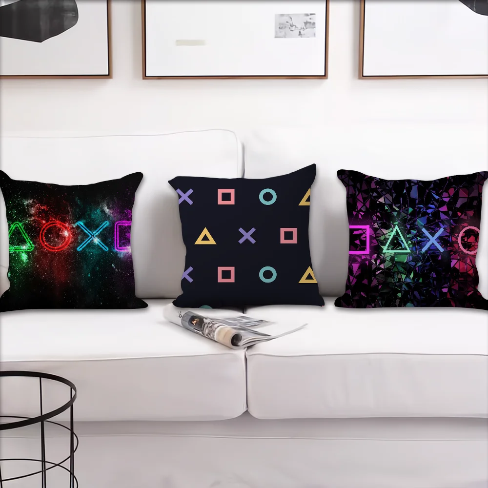 Art TV Game Fan Style cushion cover Accessories Square Cushion Room Bedroom Headboard Sofa Living Backrest Car Nap Time