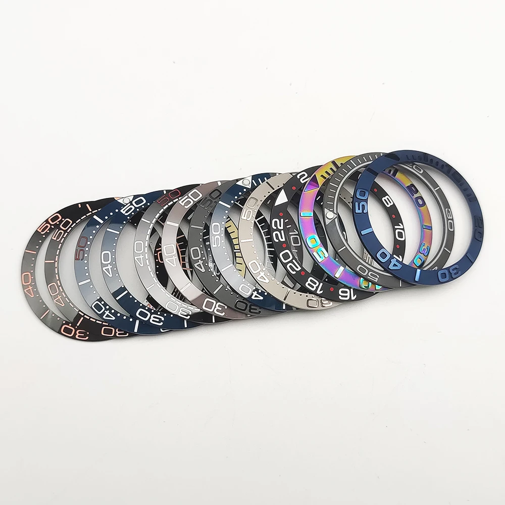 

Керамический безель для часов, аксессуары для часов, керамическое кольцо 38 мм, внешнее кольцо корпуса