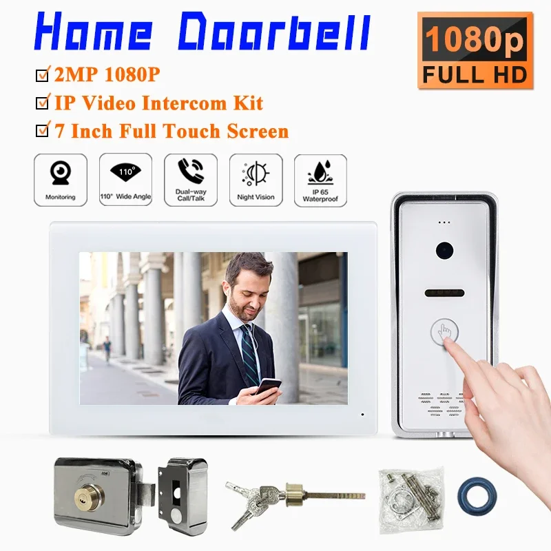 

Best Seller IP Wired Villa Door Bell HD 1080P Camera Wifi Video Door Phone Doorbell Intercom System