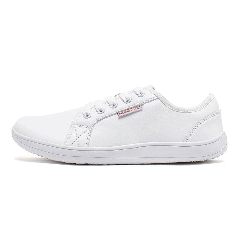 أحذية HOBIBEAR بسيطة بمقدمة واسعة للجنسين أحذية رياضية بيرفوت بدون قطرة كاجوال من الجلد الاصطناعي #3