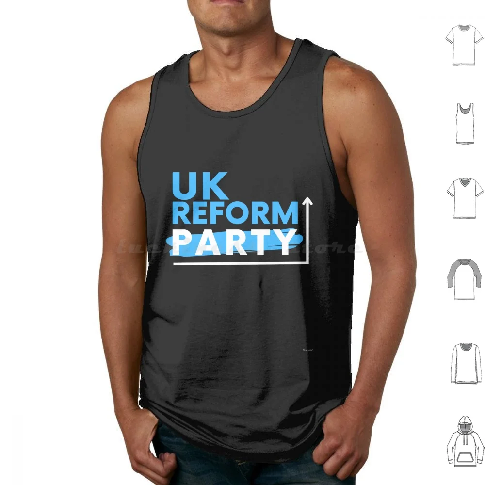 Uk Reform Party Tank Tops Print Cotton Uk Reform Party Uk Uk Reform Reform Party Reform England Britain British Nigel