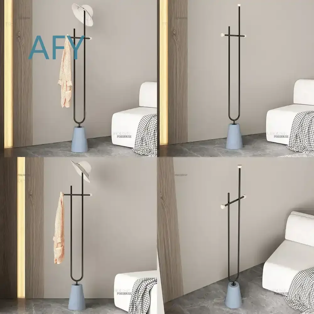 Nordic Floor Coat Rack for Living Room Bedroom Hallway Porch Hotel Homestay Modern Minimalist Clothes Stand Coat Hanger for
