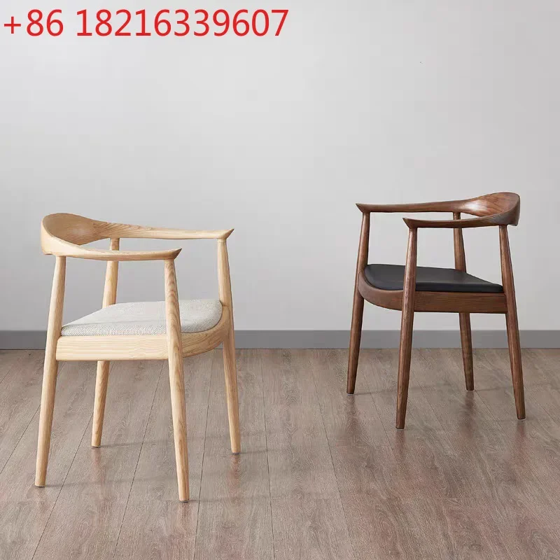 

Скандинавское кресло из массива дерева для руководителя, для отеля, ресторана, дома, офиса, кабинета, с подлокотниками и спинкой.