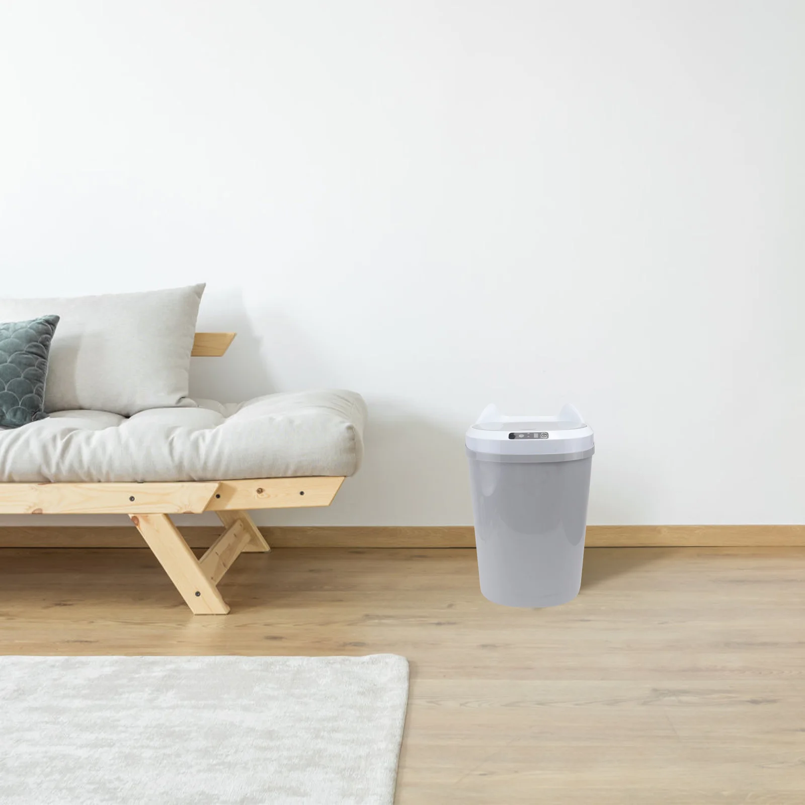 

1Pcs Smart Trash Can Automatic Waster Bin Touch Knock Induction Suitable Home Store Hotel Dormitory Smart Trash Can