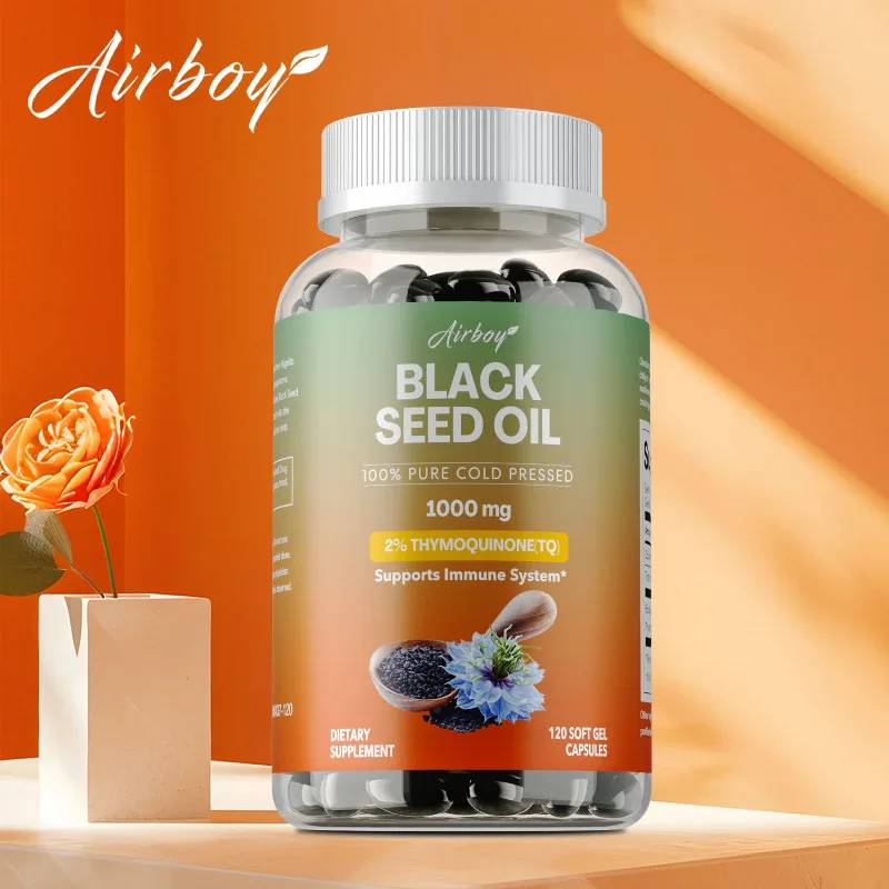 

Black Seed Oil Capsules - Immune Support, Promotes Hair Growth, Provides Nutritive Antioxidants