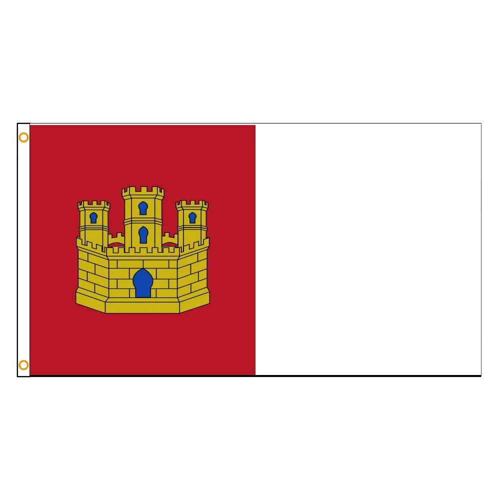 60x90cm 90X150cm Flag of Castilla-La Mancha Spain Flag Spanish， Banner for Decor Outdoor Home Decor