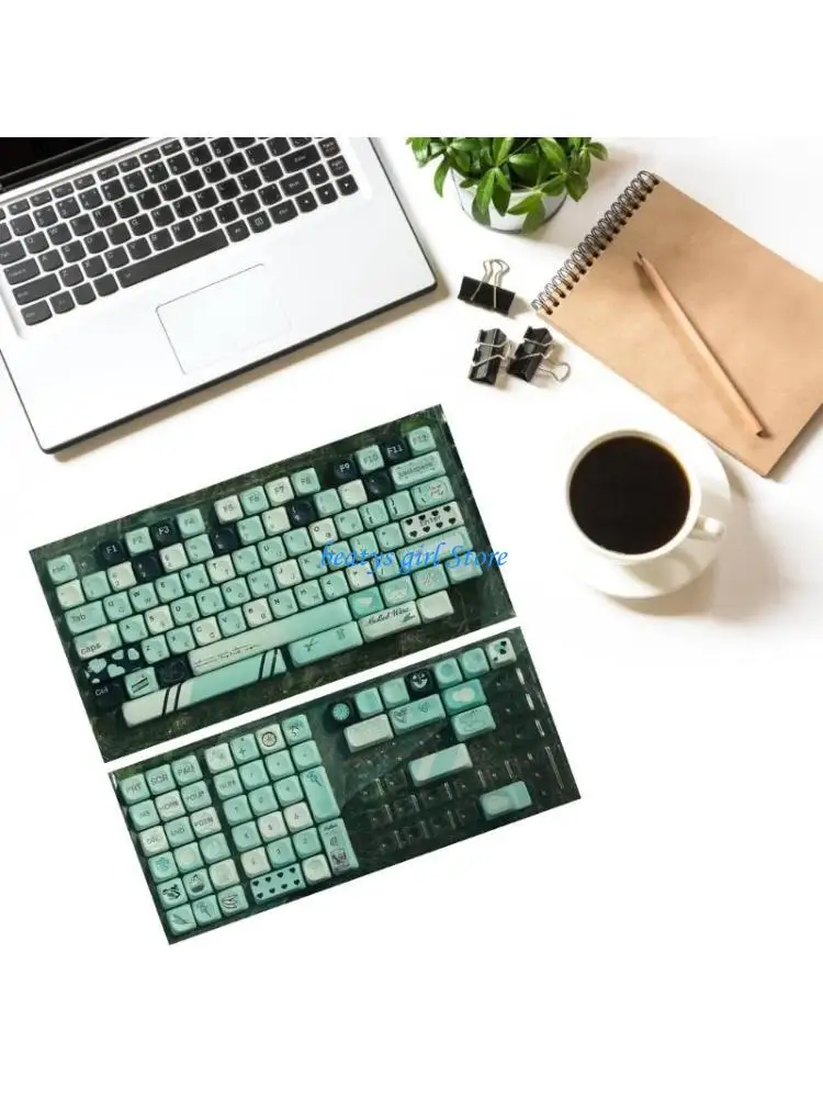 

C7AB Spring Inspired Fantasy Summer 131Key PBT Keycaps MOA for Mechanical Keyboards