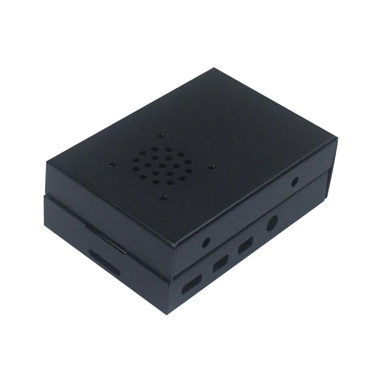 AT87-для Raspberry Pi 4 Model B, алюминиевый корпус с ЧПУ, ультратонкий металлический корпус для корпуса Raspberry Pi 4 Model B (черный)