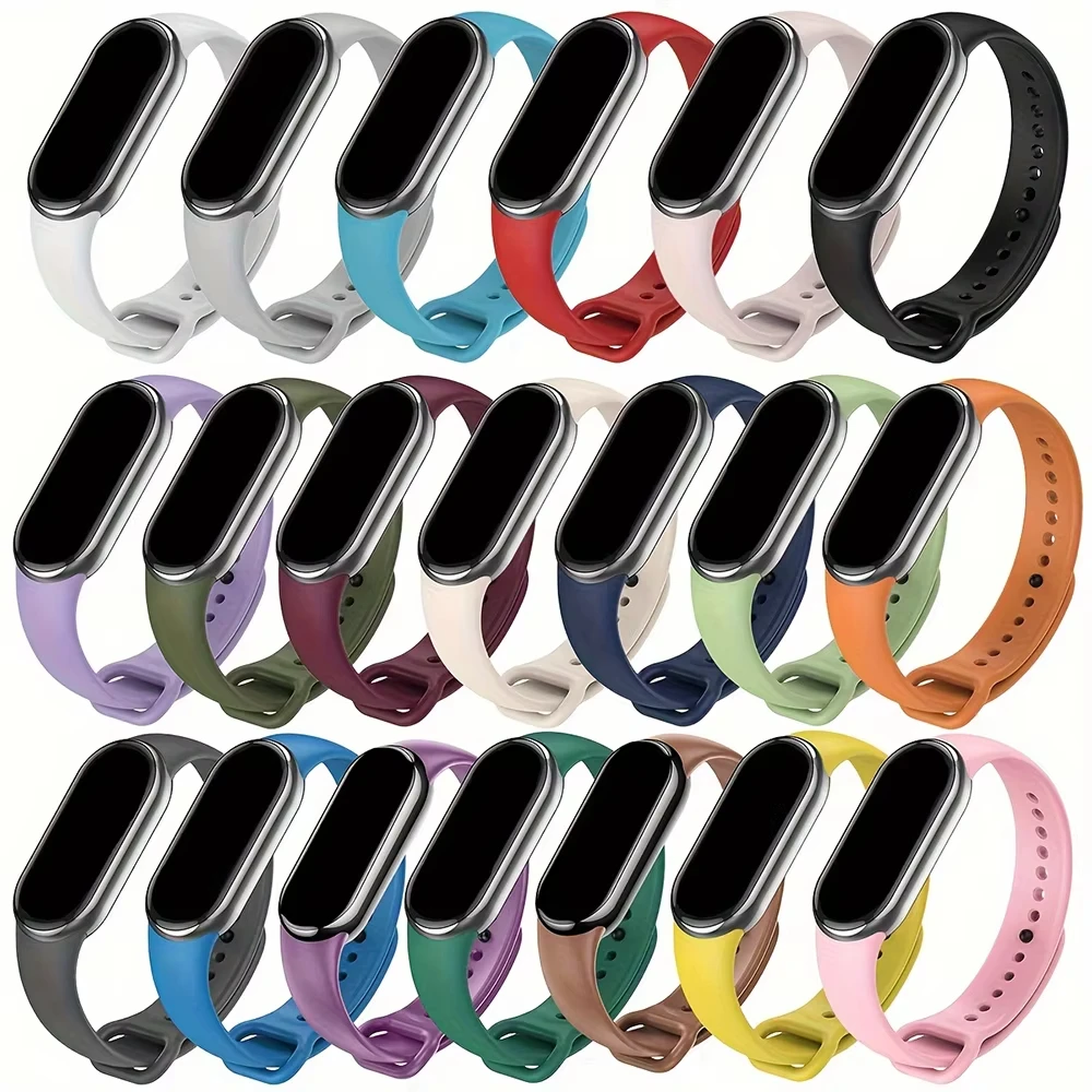 Xiaomi Mi Band 8/9 NFCスマートウォッチ用ソフトシリコン製交換用ストラップ、スポーツブレスレット、Mi Band 8/9アクセサリー