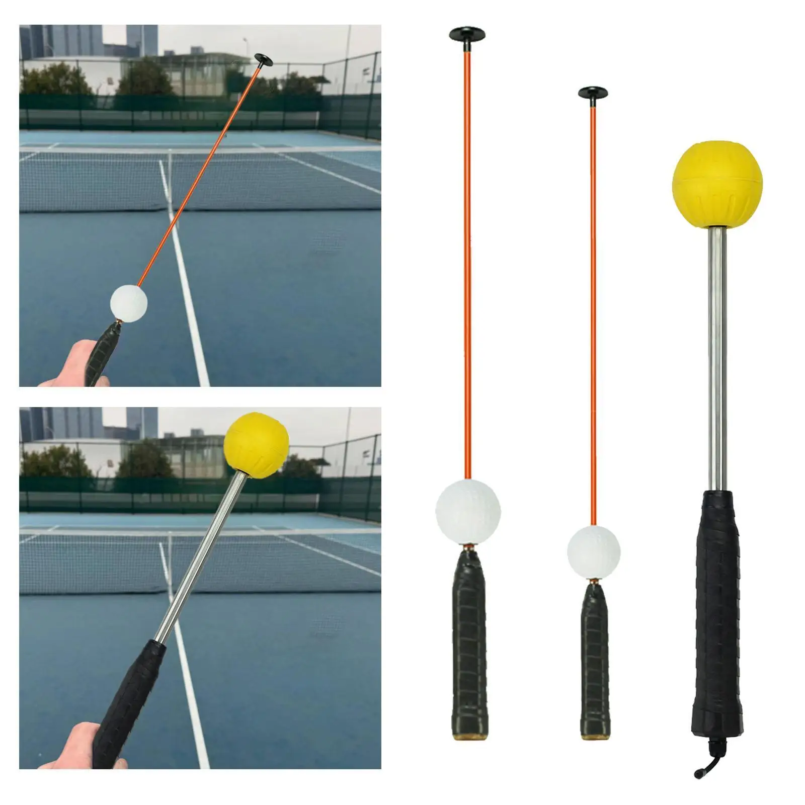 Tennis Swing Training Aid Professional Comfortable Grip Portable Swing Rope
