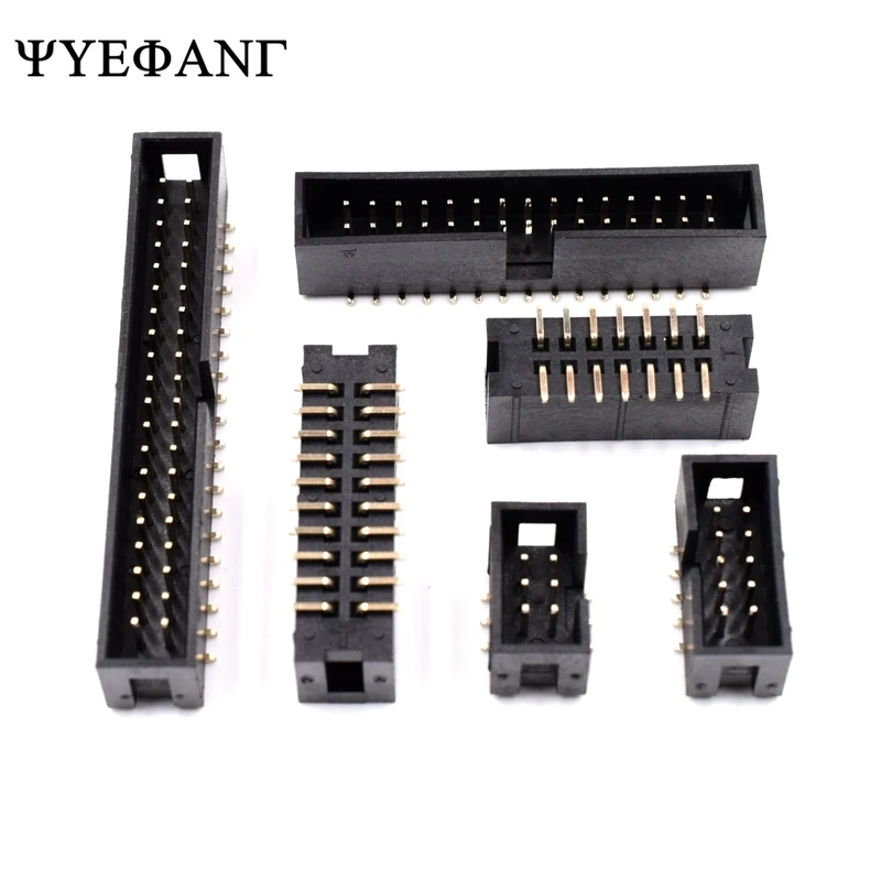 

5Pcs SMT DC3 6/8/10/12/14/16/20/30/40 Positions IDC Dual Row 2.54mm Pitch Connector SMD PCB IDC Socket