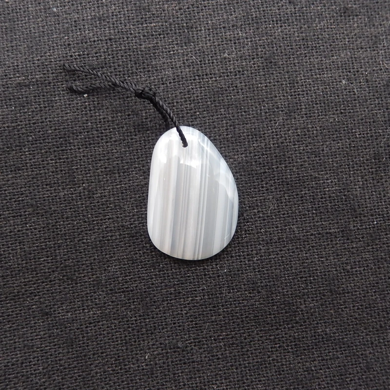 

Кулон из агата и кабошона в натуральную полоску, модные украшения, женские аксессуары, бусина в форме свободы, 24x16x4 мм, 2,1 г