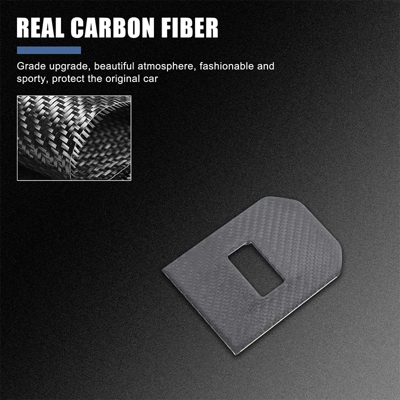 

Real Carbon Fiber Car Sports Mode Button Panel Decoration Cover Interior Car Accessories For Toyota Highlander 2024