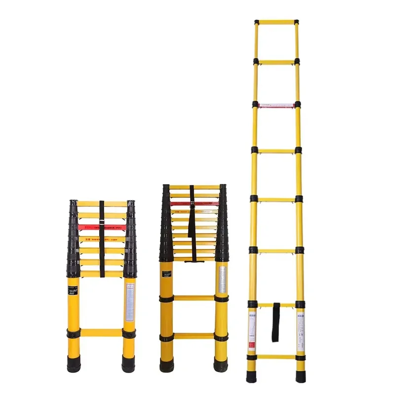for  5m Telescopic Insulation Ladder Glass Fiber Reinced Plastic Lightweight Extendable Structure  Electrical Work