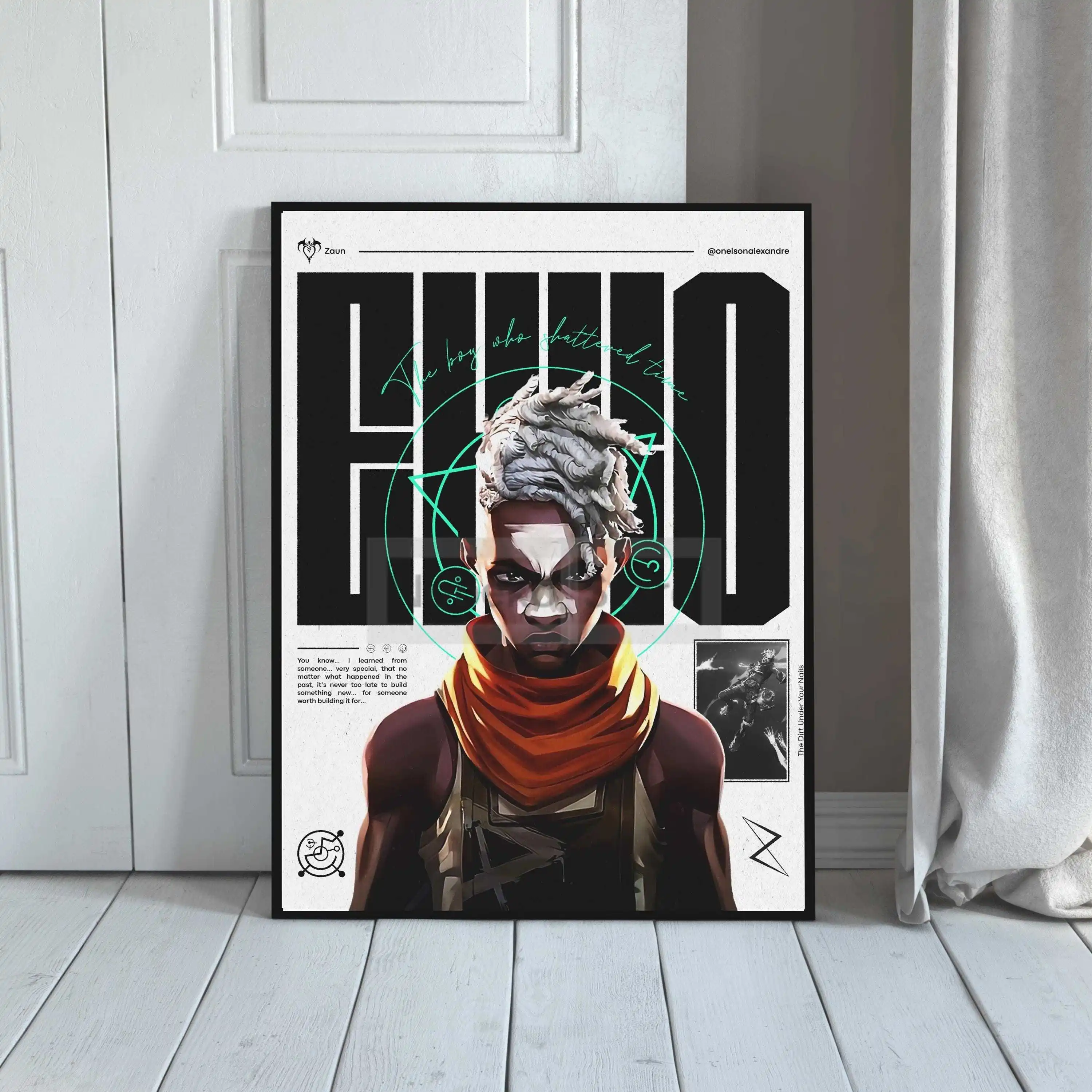 Arcane League of Legends Poster Character Illustrated Prints Canvas Painting Arcane Wall Art Pictures Home Room Animation Decor