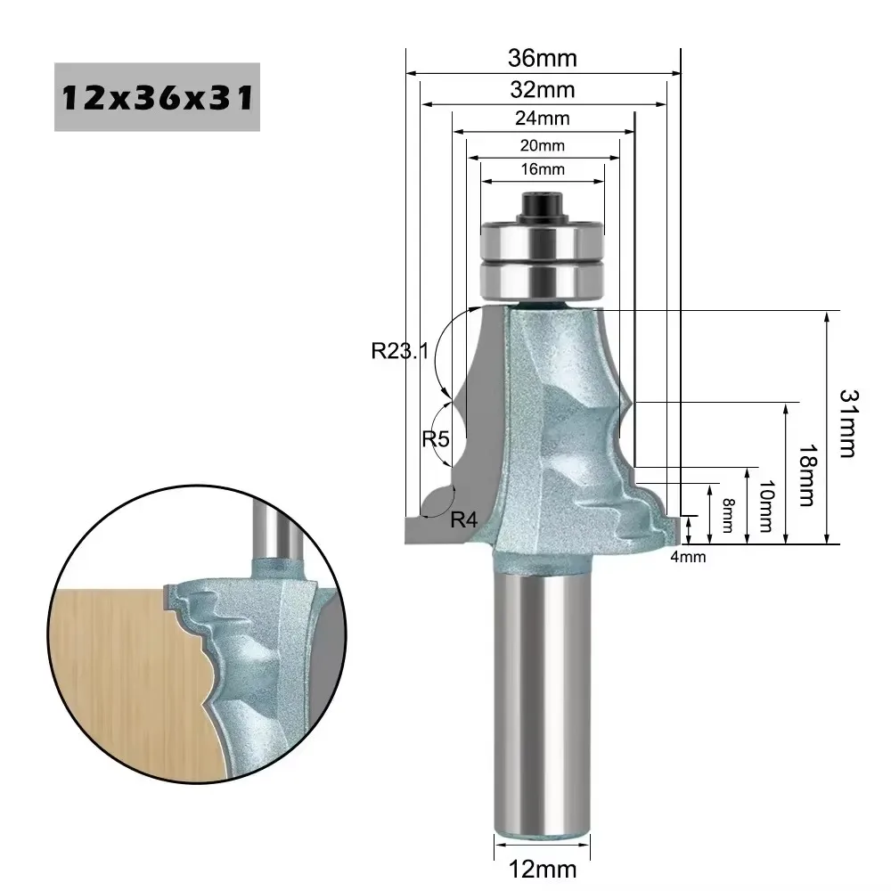 8mm 12mm 12.7mm シャンク ドア バケット ラインナイフ 木工用ラインハンドル 8ハンドル 手すり キャビネットラインハンドレール